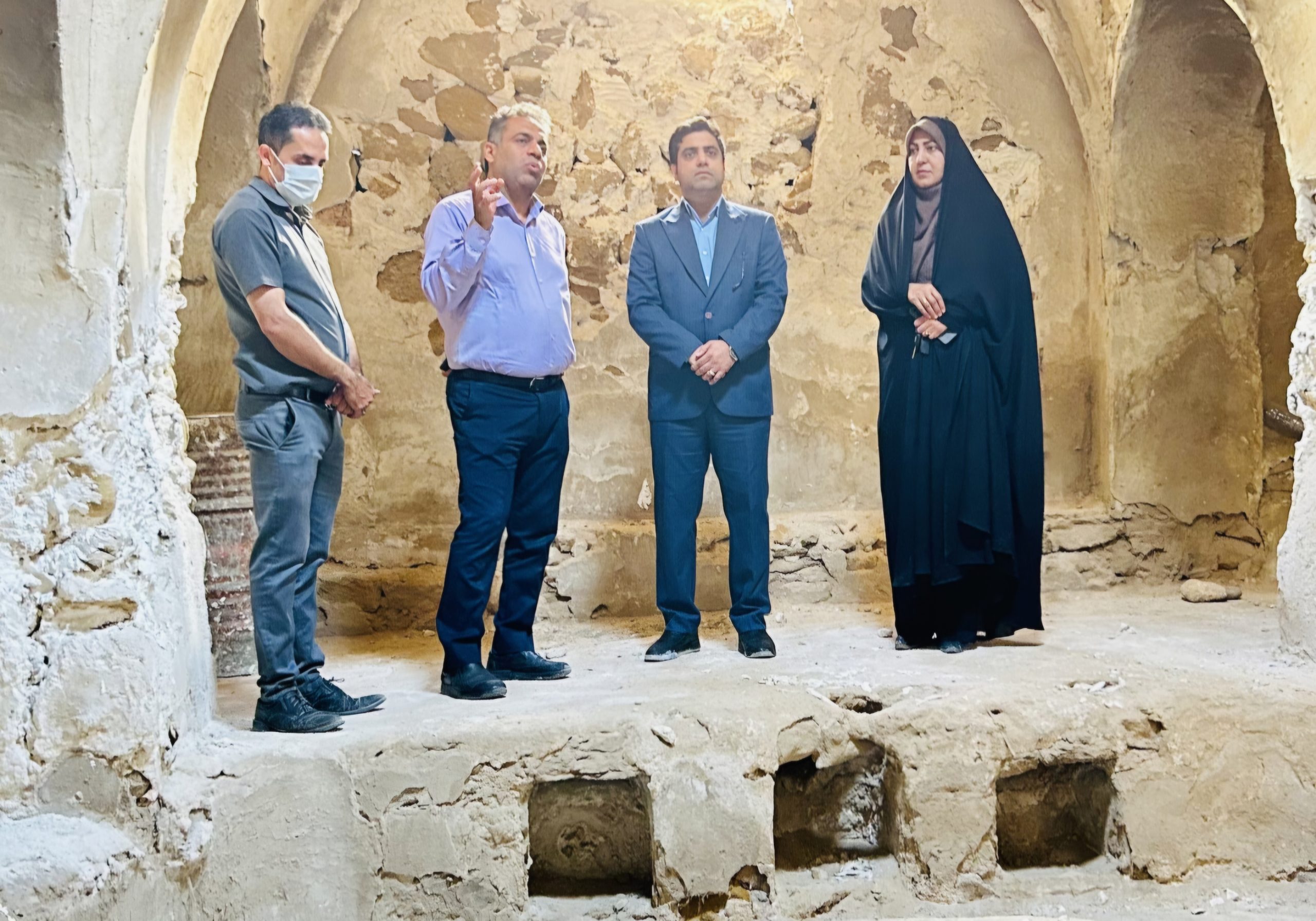 تأکید معاون میراث فرهنگی استان بوشهر بر تهیه مطالعات طرح احیای حمام تاریخی سعدآباد